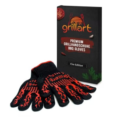 6910021  BBQ rukavice PREMIUM, červená edícia 